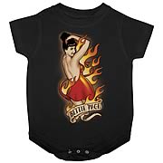 Bettie Page Devil Tattoo Onesie